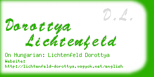 dorottya lichtenfeld business card